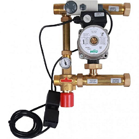 STOUT Насосно-смесительный узел ISOTHERM 30-50°C, 1", с насосом Wilo RS 25/6