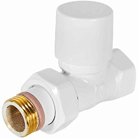 STOUT Design Вентиль нижний прямой 1/2", белый