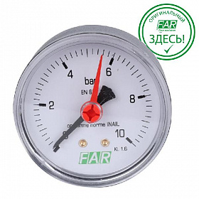 FAR Манометр аксиальный, 6 бар, корпус 63 мм, 1/4"