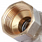 ROMMER Шаровой кран угловой с американкой 1/2" ВН/НР, ручка бабочка