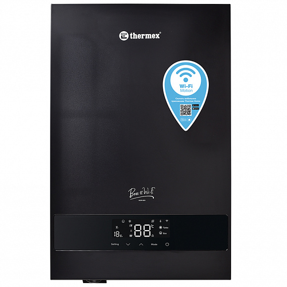 Электрический котел THERMEX BOSS 2-12 кВт Wi-Fi (Black) Электрический котел THERMEX BOSS 2-12 кВт Wi-Fi (Black)