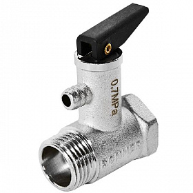 ROMMER Предохранительный клапан с ручкой сброса 1/2", 7 бар