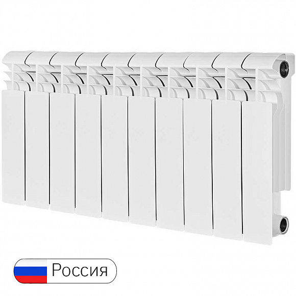 Биметаллический радиатор STOUT VEGA BM 350/100, 10 секций