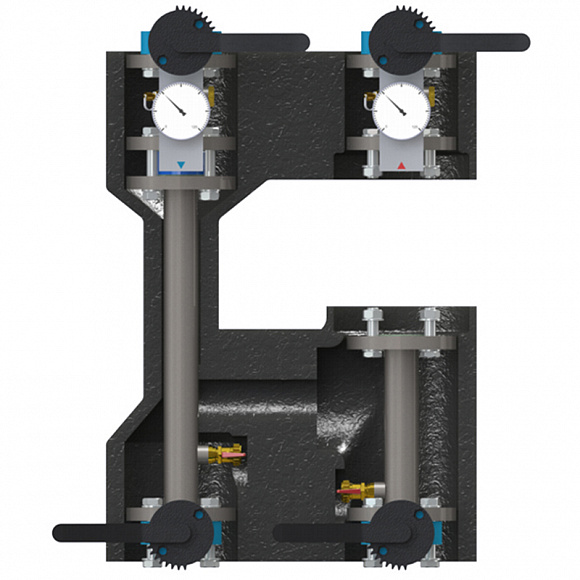 ELSEN Насосная группа с прямым контуром DN 40, фланцевая (без насоса)