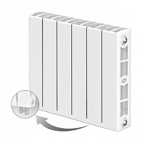 Биметаллический радиатор Rifar SUPReMO VENTIL SVR 350, 6 секций (нижнее правое подключение)