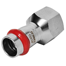 ROMMER Пресс муфта из нерж. стали 15х1/2" ВР