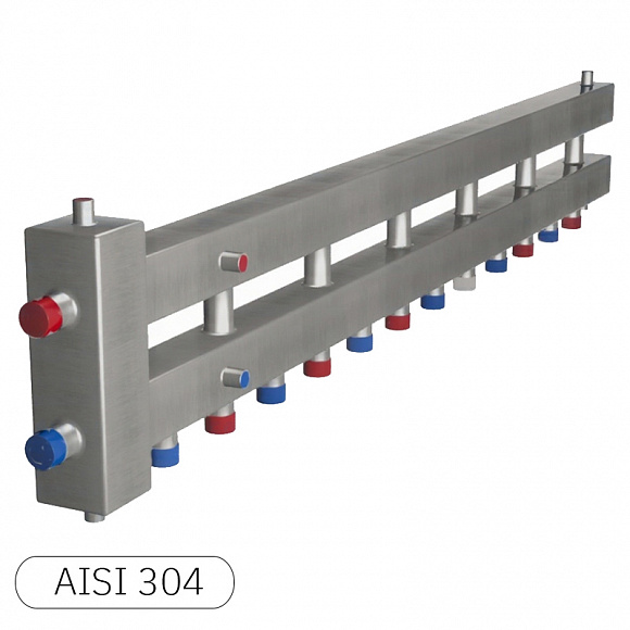 НЕРЖ Гирдравлический разделитель RISPA ГРУ+КМГ 6+1 выходов (100 квт)