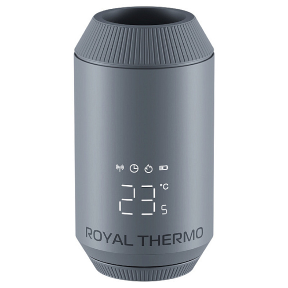 Royal Thermo Smart Умная термоголовка жидкостная M30x1,5 (Серебристая)