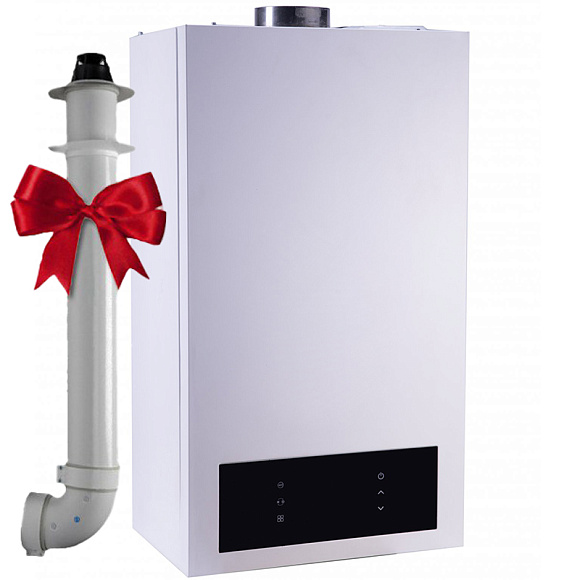 Настенный газовый котел HUBERT AGB 10 DP с WiFi, двухконтурный с закрытой камерой