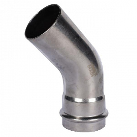 ROMMER Пресс угольник однораструбный из нерж. стали 54 мм, 45 град