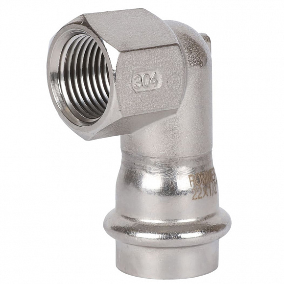 ROMMER Пресс угольник из нерж. стали 22х1/2 ВР