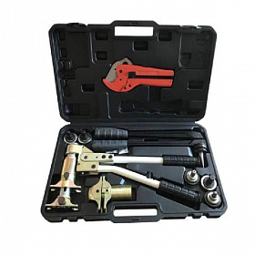 Универсальный компл. мех. инструмента для труб PEX (5 насадок: 16, 20, 25 для PEX, 16x2,6 20x2,9)