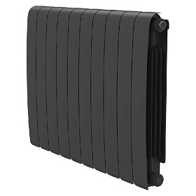 Биметаллический радиатор Royal Thermo Eclipse черный 500, 10 секций