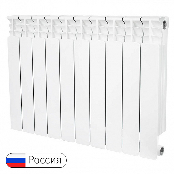 Биметаллический радиатор STOUT SPACE 500/90, 10 секций Биметаллический радиатор STOUT SPACE 500/90, 10 секций