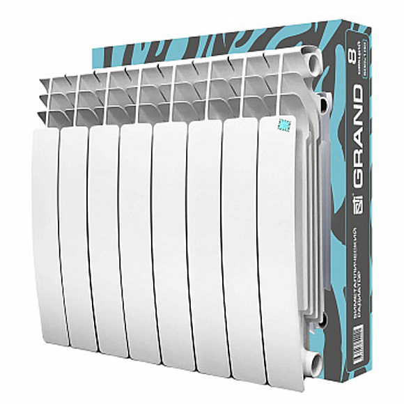Биметаллический радиатор STI Bimetal GRAND 500/100, 8 секций