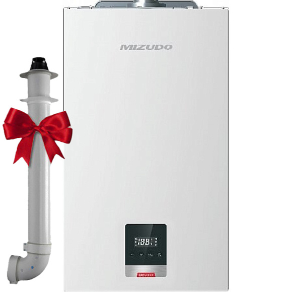 Котел газовый настенный Mizudo LITE COMFORT M24 HP, двухконтурный (с шиной Open Therm)