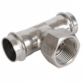 ROMMER Пресс тройник из нерж. стали 28х1 ВР