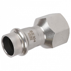 ROMMER Пресс муфта из нерж. стали 15х1/2" ВР