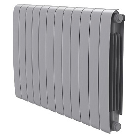 Биметаллический радиатор Royal Thermo Eclipse серебристый 500, 12 секций