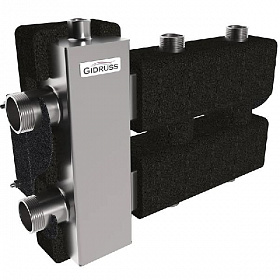 GIDRUSS Коллектор с гидрострелкой BM-80-3DU (80 кВт, вх. 1 1/4", 1+1+1 вых. 1")