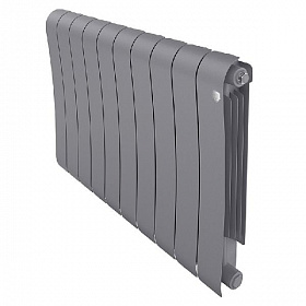 Радиатор биметалл. Royal Thermo Infinity BIANCO SILVER SATIN 500, 10 секций