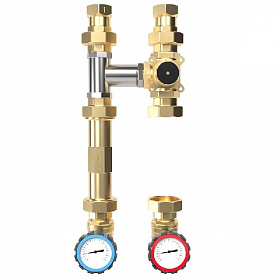 GIDRUSS Насосная группа с 3-х ходовым смесителем 11/4" (латунь)
