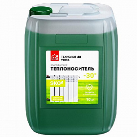 Теплоноситель "Технология уюта ECO" -30, 10 литров (пропиленгликоль) Теплоноситель "Технология уюта ECO" -30, 10 литров (пропиленгликоль)