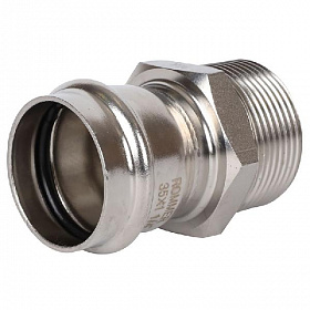 ROMMER Пресс муфта из нерж. стали 35х1 1/4 НР