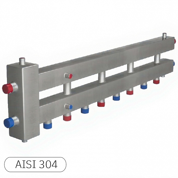 НЕРЖ Гирдравлический разделитель RISPA ГРУ+КМГ 4+1 выходов (60 квт)