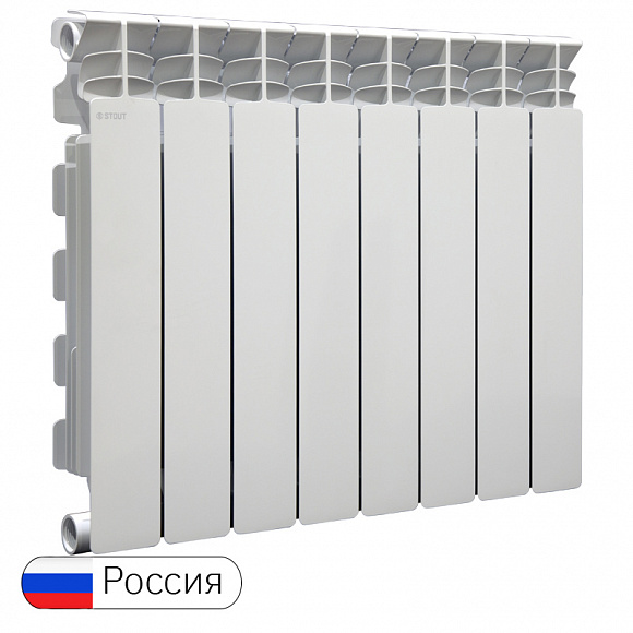 Алюминиевый радиатор STOUT GAMMA 500/100, 8 секций*