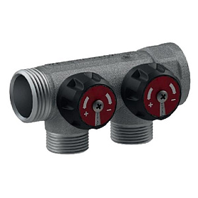 ROMMER Коллектор регулирующий 3/4" х 3/4" - 2 вых. EК