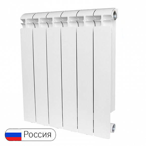 Алюминиевый радиатор STOUT Alpha 500/80, 8 секций Алюминиевый радиатор STOUT Alpha 500/80, 8 секций