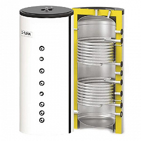 Бойлер косвенного нагрева S-Tank SOLAR SS Duo 300 литров, (с 2-мя теплообменниками)