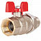 STOUT Кран шаровой с американкой, ВР/НР, ручка бабочка 3/4" (EPDM)