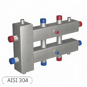 НЕРЖ Гирдравлический разделитель RISPA ГРУ+КМГ 3 выхода (60 квт)