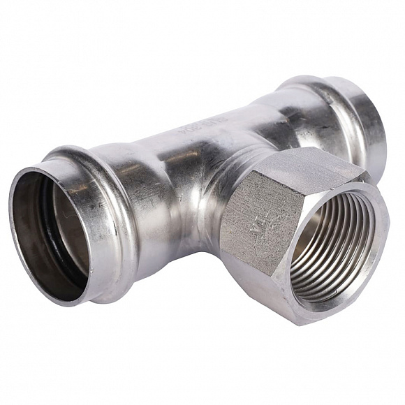 ROMMER Пресс тройник из нерж. стали 35х1 ВР