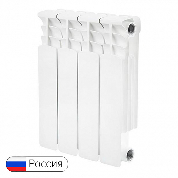 Биметаллический радиатор STOUT SPACE 350/90, 4 секции Биметаллический радиатор STOUT SPACE 350/90, 4 секции