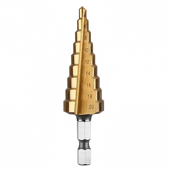 Сверло ступенчатое 4-20 мм
