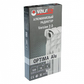Алюминиевый радиатор VALFEX OPTIMA 500/80, 4 секции