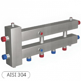 НЕРЖ Гирдравлический разделитель RISPA ГРУ+КМГ 2+1 выхода (100 квт)