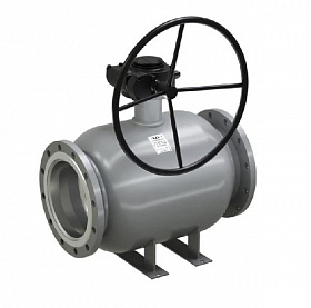 LD Кран шаровой фланцевый сталь КШЦФ Ду200/150 Ру16 с редуктором стандартный проход 