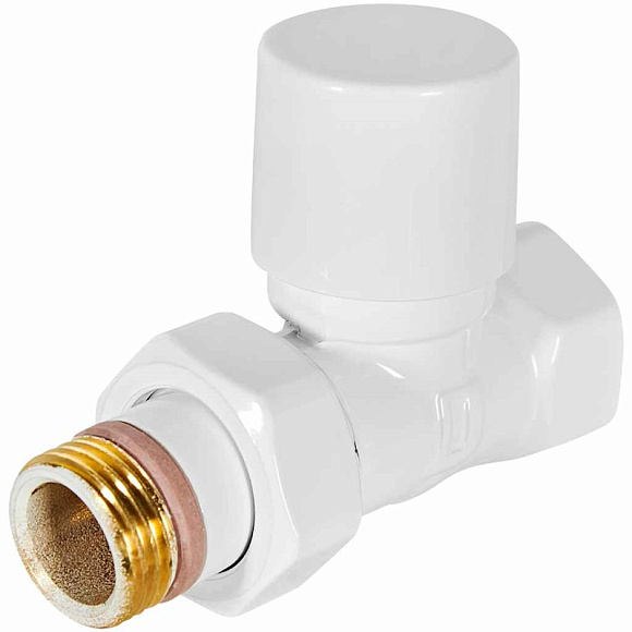 STOUT Design Вентиль нижний прямой 1/2", белый