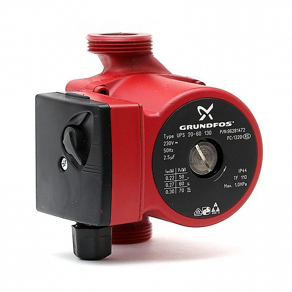 Насос циркуляционный Grundfos UPS 20-60 (130 мм) Насос циркуляционный Grundfos UPS 20-60 (130 мм)
