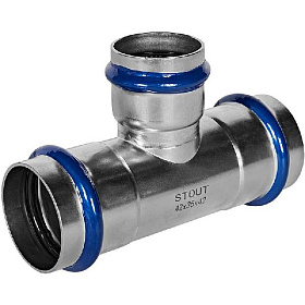 STOUT Пресс тройник из нерж. стали  42х35х42