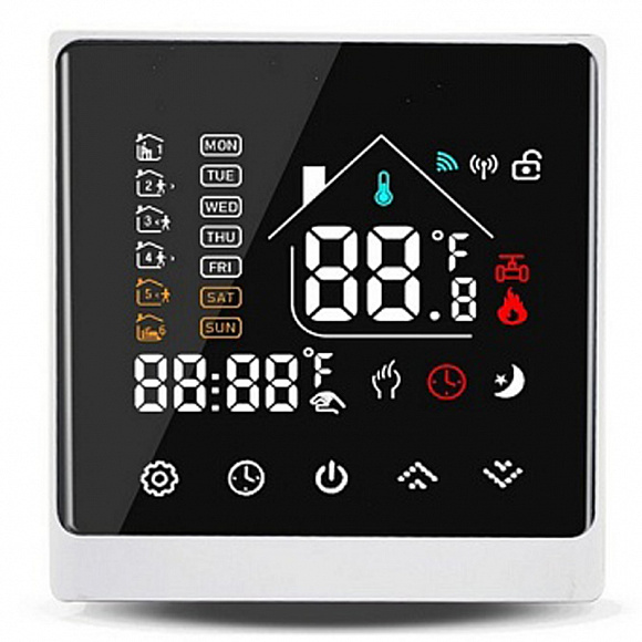 STOUT Комнатный терморегулятор 3А, ON/OFF, белый