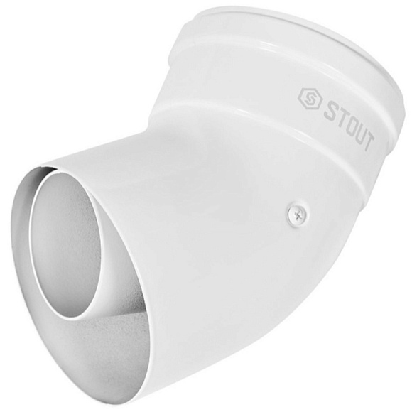 STOUT Отвод коаксиальный D60/100 (п-м) 45°