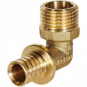 ROMMER Угольник НР аксиальный 16x1/2" с наружной резьбой