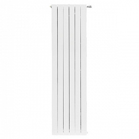 Радиатор алюминиевый STOUT Oscar 2000, 6 секций (белый), боковое подключение