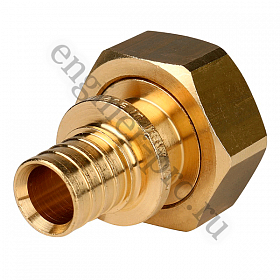 STOUT Муфта с накидной гайкой ЕК 16x3/4" для труб из сшитого полиэтилена 