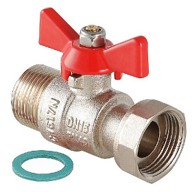 VALTEC Кран шаровой с накидной гайкой, бабочка 1x1 (ВР-НР)